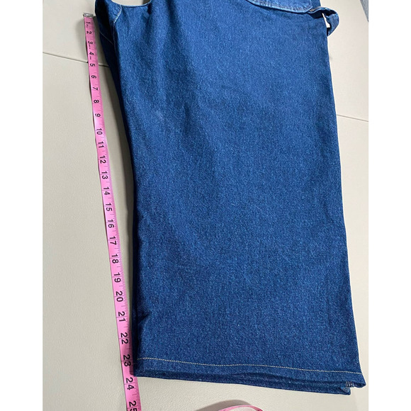 Wrangler Riggs Workwear 58W 24L Denim Blue Jeans Plus Pants Bottom Medium Wash - Picture 7 of 8